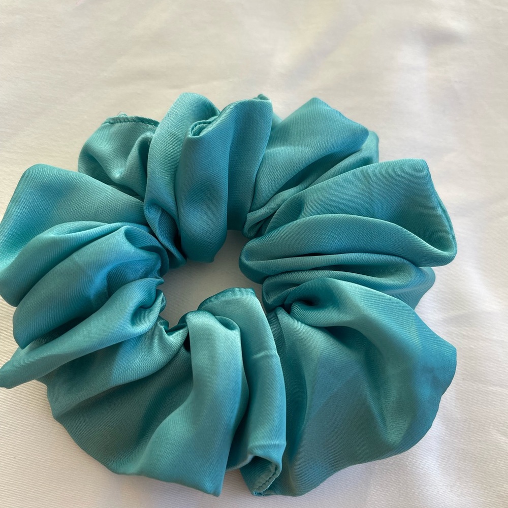 Teal Scrunchie Hair Accessory